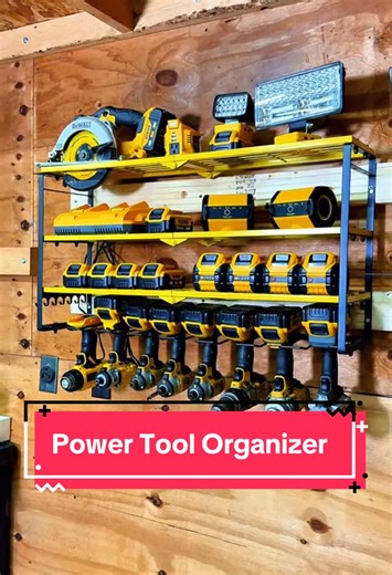 Power Tool Organizer Wall Mount Shelf for Easy Storage