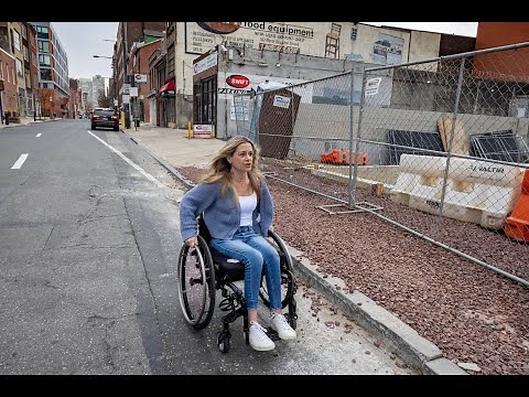 Follow along as one commuter navigates Philly sidewalks using her wheelchair