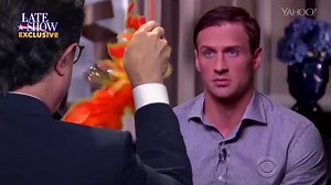 122K views · 778 reactions | The Late Show with Stephen Colbert host inserts himself into Olympic Team USA's Ryan Lochte's now infamous interview with the Today Show. | Yahoo News | Facebook