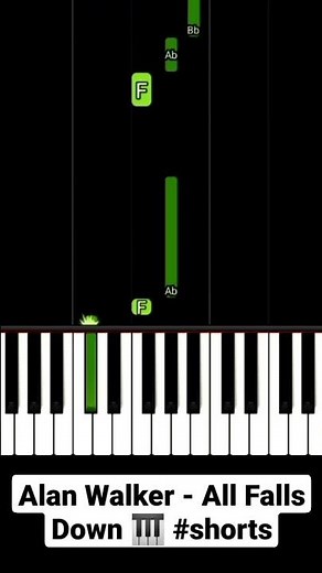Alan Walker - All Falls Down (Piano Tutorial) #shorts