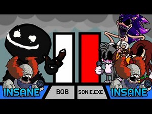 fnf sonic.exe vs bob power levels