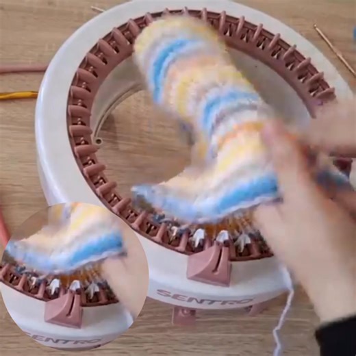 Machine sentro #fblifestyle #Machine #Sentro Knitting loom for beginners step by step #knitting #crochet #scarf #knitting_loom_eljammari #hat #tejidos Part 2 | Ouabd Zaina