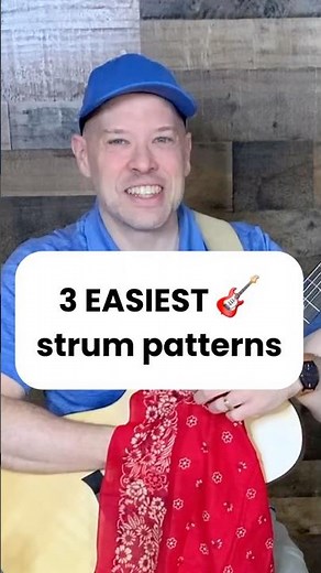 The 3 EASIEST strum patterns for beginners on guitar