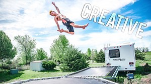Trying the weirdest trampoline tricks we could imagine