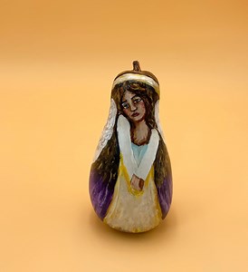 Hand Painted Gourd Art Angel - Etsy Australia