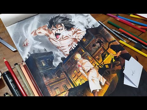 Drawing Attack on Titan Final Season Poster | Pencil Glue