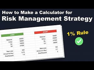Learn How to Make a Simple Calculator for Risk Management Strategy (1 Percent Risk Rule)