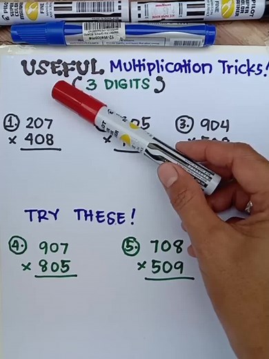 Multiplication Tricks for 3 Digits Numbers