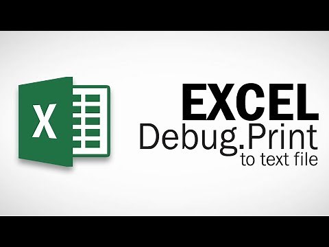 Excel VBA - How to Debug.Print to File