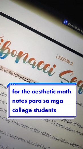 Creative College Math Notes: Aesthetic Notetaking Ideas