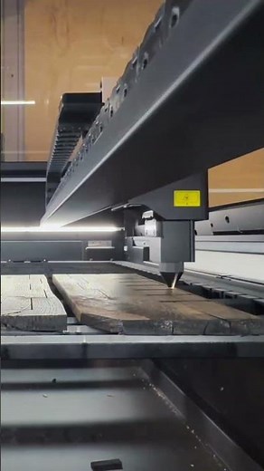 Watch how the xTool P3 transforms raw wood into this wood display.