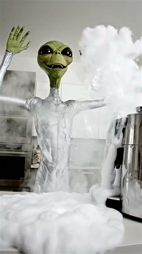 Alien Tries Human Coffee Machine - CHAOS!