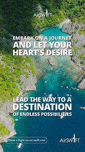 4.2K views · 16 reactions | Embrace the spirit of wanderlust and let your heart guide you to the experiences that truly resonate with you. Let AirSWIFT Airlines be your gateway to discover the wonders of the Philippines. Book a flight via air-swift.com today! | AirSWIFT Airlines | Facebook