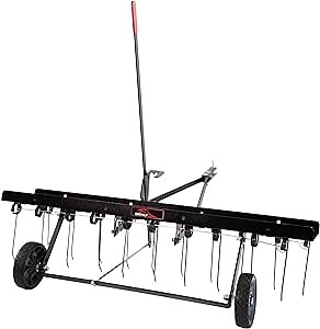 Brinly DT2-40BH-G Premium Tow Behind Dethatcher, 40"