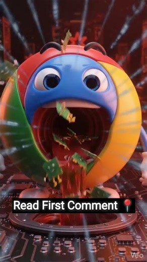 Google Chrome vs. 16GB RAM 😱🍽️😂 #viral #trending #3danimation #chrome #storage #like #share #comedy