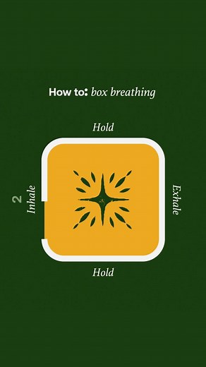 Breathe in… breathe out 🧘 Feeling overwhelmed? Box breathing is a simple technique for calming your mind and bringing your focus back to the present moment. Save this video for those moments when you need to pause and reset 🧡 | Shakti Mat