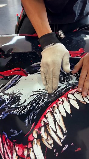 Custom Venom vs Carnage Car Wrap Design | Underhood Surprise!