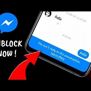 How to unblock and send messages again in Messenger