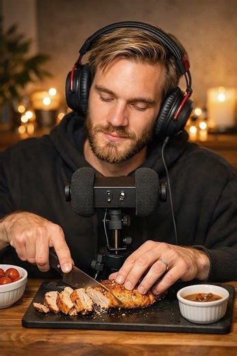 PewDiePie ASMR | Relaxing Cutting & Eating Sounds #asmr