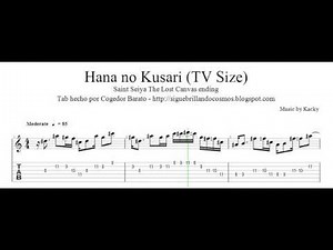 Hana no kusari Guitar pro tab - Saint Seiya The Lost Canvas