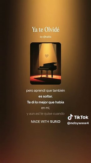 Ya Te Olvidé Kaltis Letra Completa: Texto de la Canción