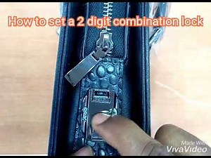 How to reset a 2 digit combination lock