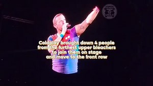 323K views · 1.5K reactions | Coldplay brought down 4 people from the...