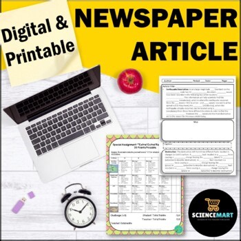 Earthquakes Unit Digital Project | News Report | Earth Science 