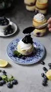 Mini blueberry cheesecakes ❤️ #food