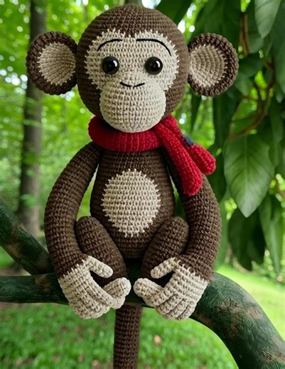 Amigurumi Monkey Crochet Pattern PDF, Cute Monkey Plush Toy, DIY Stuffed Animal, Easy Tutorial, Instant Download - Etsy