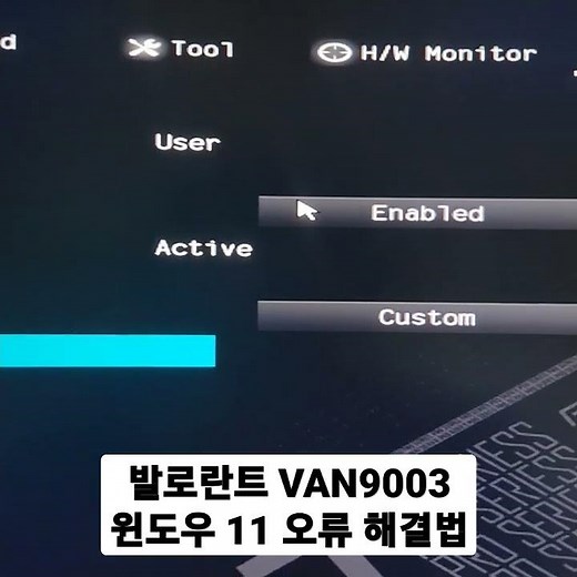 발로란트 VAN9003 뱅가드 오류 (Windows11 보안부팅 설정 안 될 때)
