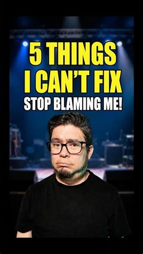 5 Things a Sound Engineer CAN’T Fix ❌