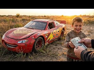POV ASMR Car Restoration 2006 Lightning McQueen Found on desolate fields — Only $890