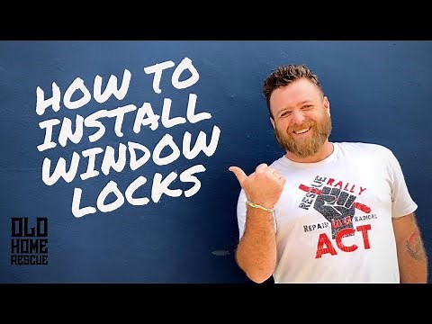 How to Install a Window Lock/Old Home Repair/Wood Windows Repair