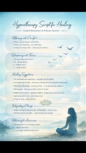 Hypnotherapy script for healing.