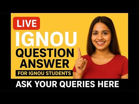 LIVE FOR IGNOU STUDENTS 🫵🏻