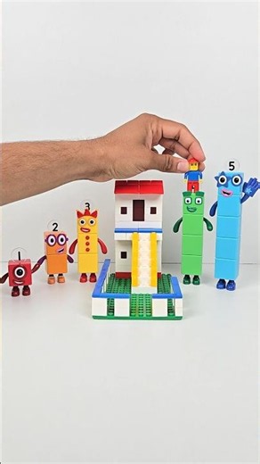 Learn Numbers with Numberblocks & House with Stairs 🏠🧱 | DIY Building Blocks Toy Fun #numberblocks