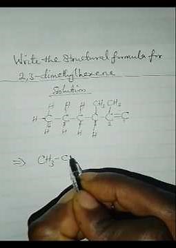 How to write structural formula of hydrocarbons