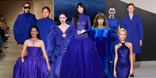 Azul cobalto: el eléctrico color que promete teñir escaparates de moda y alfombras rojas este 2026