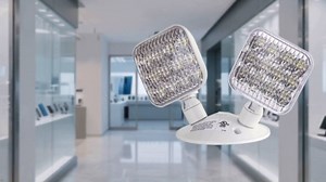 Emergency Remote Head Lighting, Double Head Emergency Light, Adjustable Commercial Lamp Head，No Battery Inside，Multi Voltage 3.6V to 24 Volt Input, 6 Watts, 360 Lumen, UL Listed, 1 Pack