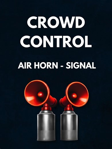 Crowd Control Air Horn - Signal Siren - Shift Explosion - Impact | sirens