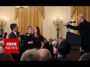 Trump to reporter: 'You are a terrible person' - BBC News