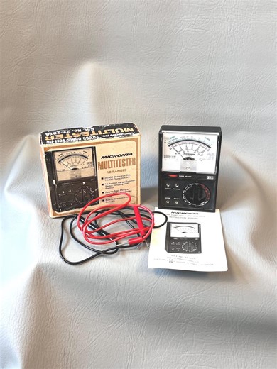 Vintage Micronta Multitester 22-201A, Retro Electronics Test Meter (box, Instructions) - Etsy Canada