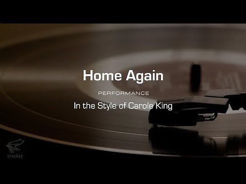 Karaoke: Home Again (Carole King) Performance Track