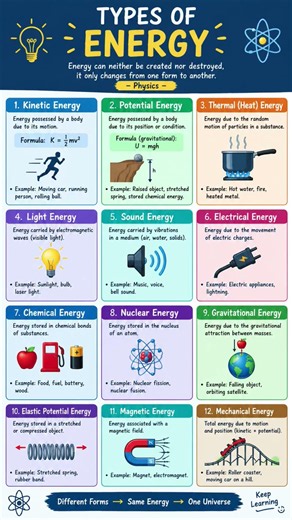 Types of energy #explorephysics #physics #energy #formula1 #facts #shortvideo #song #studyideas