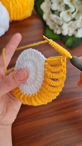 42K views · 343 reactions | 3D⚡Crochet Flower Coaster Very easy crochet flower making for beginners. #crochet #knitting #keychain | Crochet knitting love | Facebook