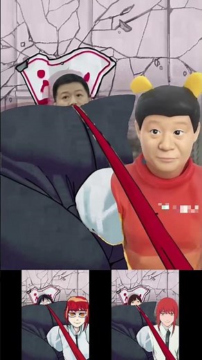 Makima Fart Inflation #memes #fusion #cosplay #cute #funny #beautiful #ai #love #comedy # #animation