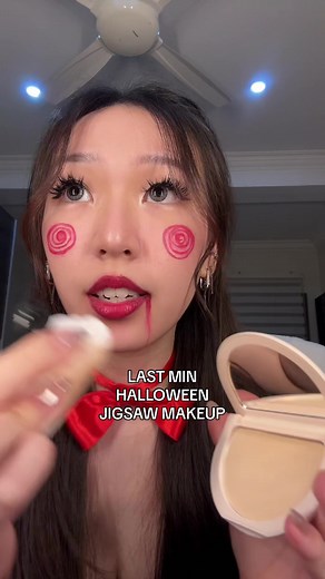 Last Min Halloween Jigsaw Makeup Tutorial