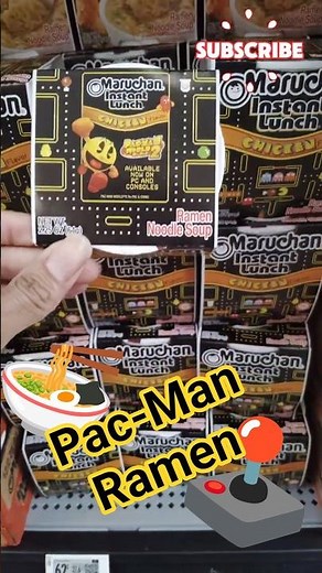 Pac-Man Instant ramen 🍜 SPOTTED at Walmart – Limited Edition snacks Treasure Hunt #shorts