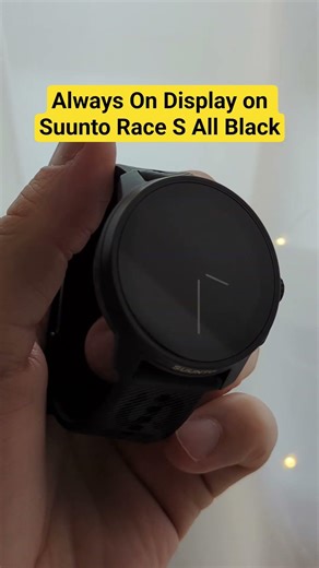 Always On Display on Suunto Race S All Black #suunto #top #shorts #alwaysondisplay